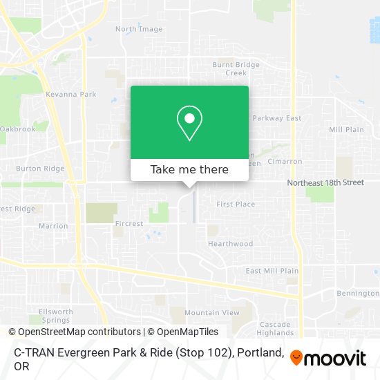 Mapa de C-TRAN Evergreen Park & Ride (Stop 102)