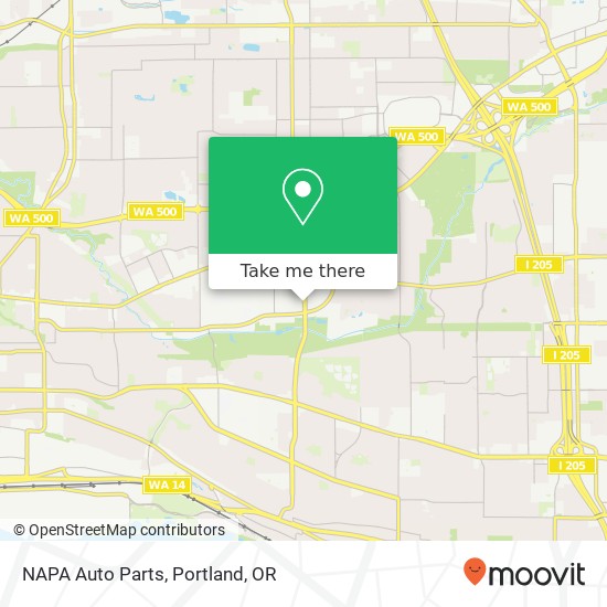 Mapa de NAPA Auto Parts