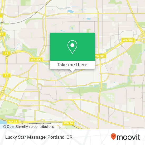 Lucky Star Massage map