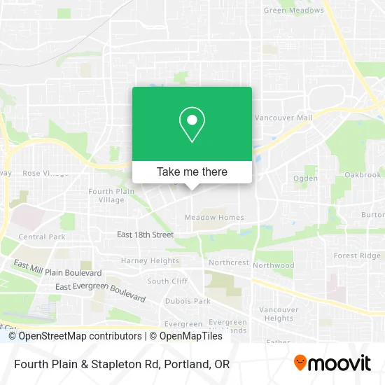 Mapa de Fourth Plain & Stapleton Rd