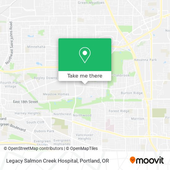 Mapa de Legacy Salmon Creek Hospital