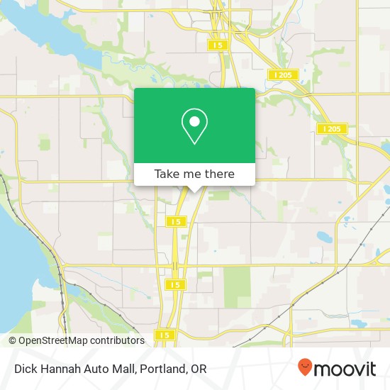 Dick Hannah Auto Mall map