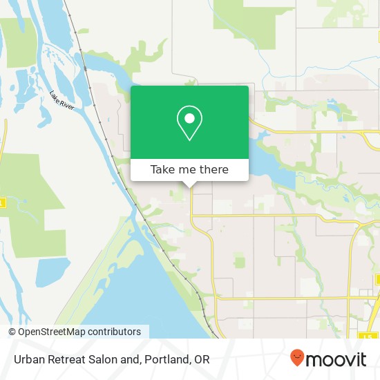 Mapa de Urban Retreat Salon and