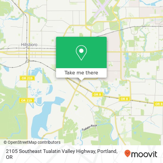 Mapa de 2105 Southeast Tualatin Valley Highway