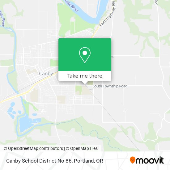 Mapa de Canby School District No 86