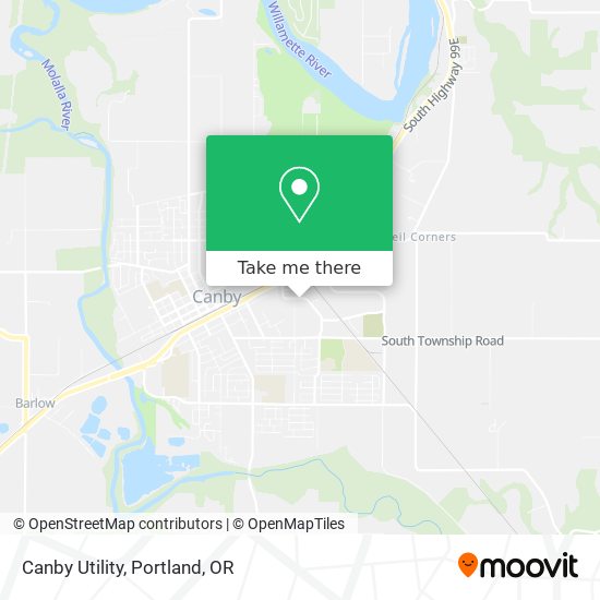 Canby Utility map