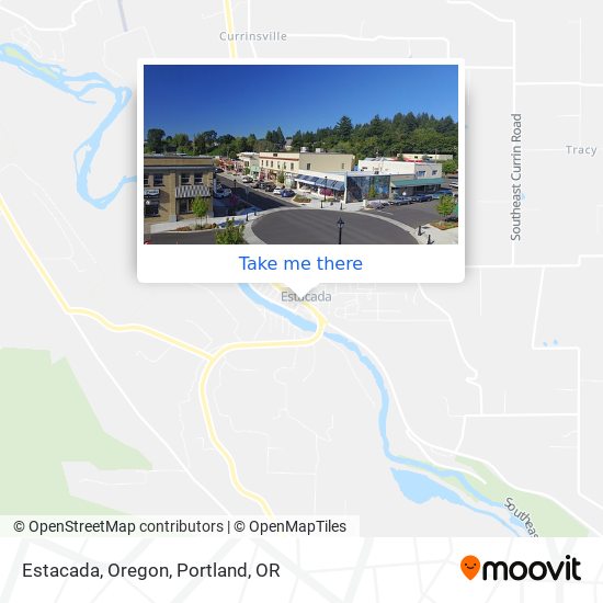 Mapa de Estacada, Oregon