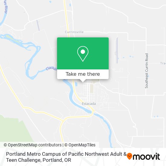 Mapa de Portland Metro Campus of Pacific Northwest Adult & Teen Challenge