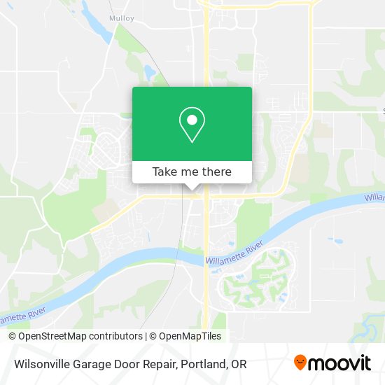 Mapa de Wilsonville Garage Door Repair