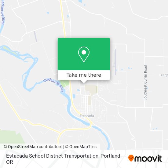 Estacada School District Transportation map