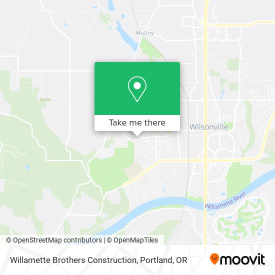 Willamette Brothers Construction map