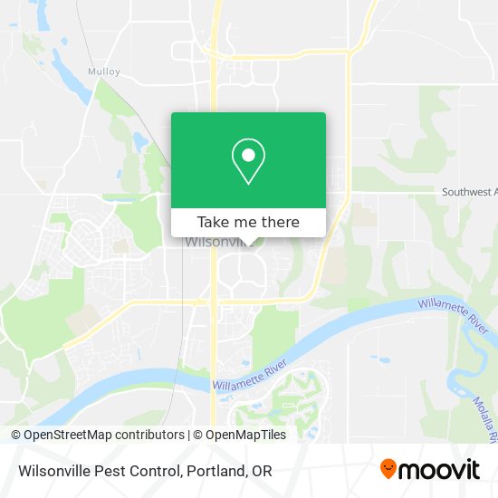 Mapa de Wilsonville Pest Control