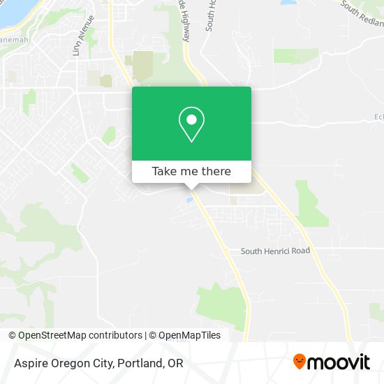 Aspire Oregon City map