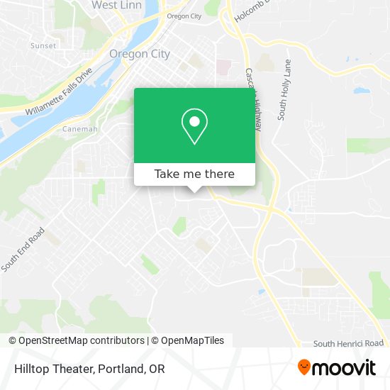 Hilltop Theater map