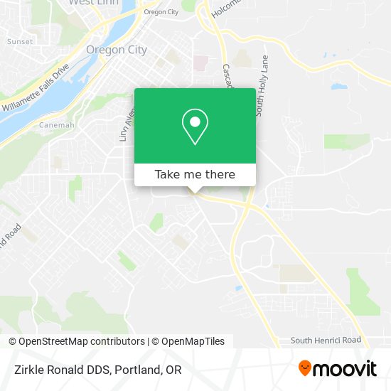 Zirkle Ronald DDS map