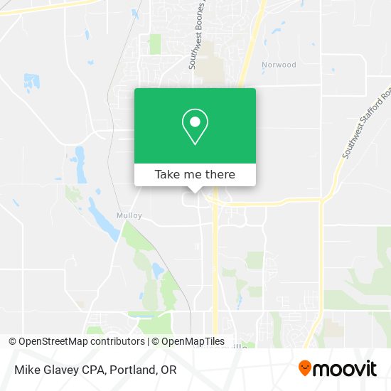 Mike Glavey CPA map