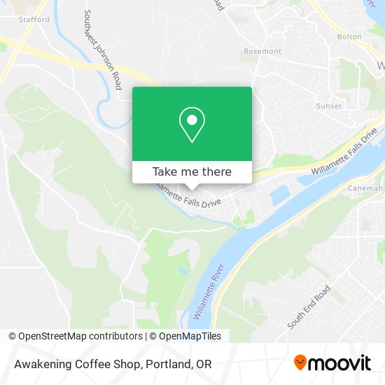 Mapa de Awakening Coffee Shop