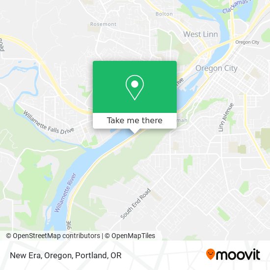 New Era, Oregon map