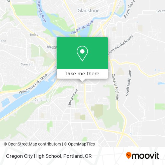 Oregon City High School map