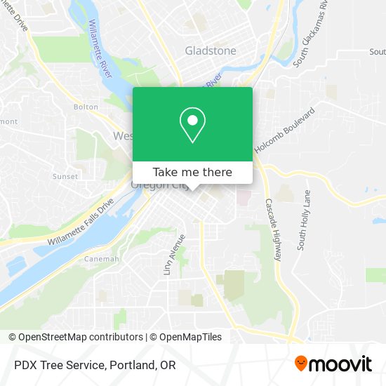 Mapa de PDX Tree Service