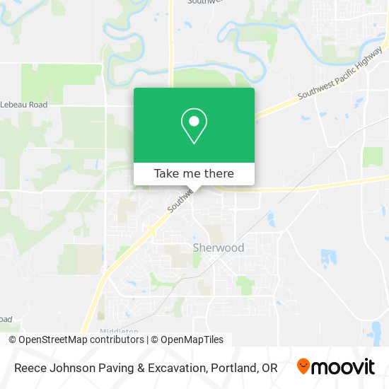 Reece Johnson Paving & Excavation map