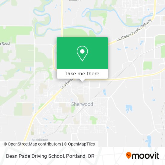 Dean Pade Driving School map