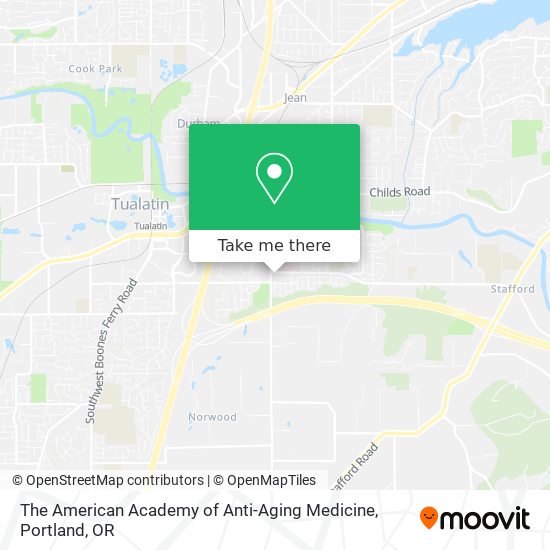 Mapa de The American Academy of Anti-Aging Medicine
