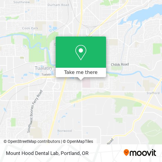 Mapa de Mount Hood Dental Lab