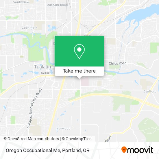 Mapa de Oregon Occupational Me