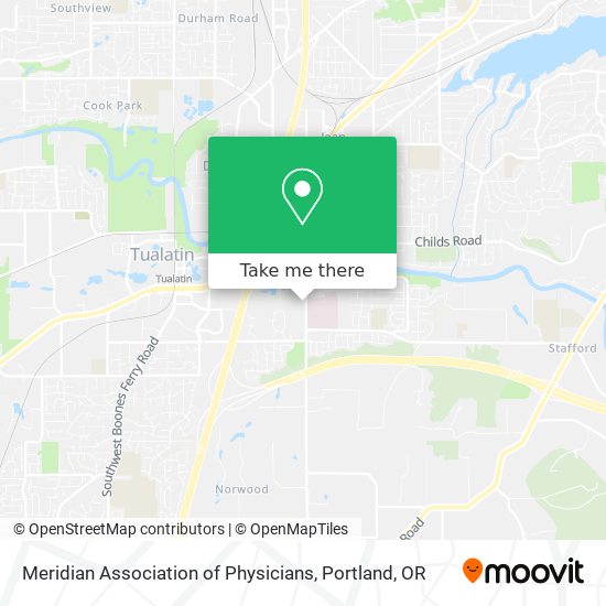 Meridian Association of Physicians map