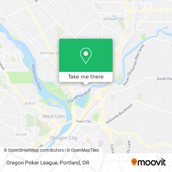 Oregon Poker League map