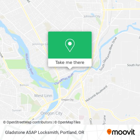 Mapa de Gladstone ASAP Locksmith