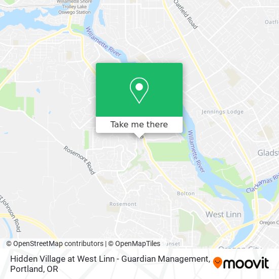 Mapa de Hidden Village at West Linn - Guardian Management