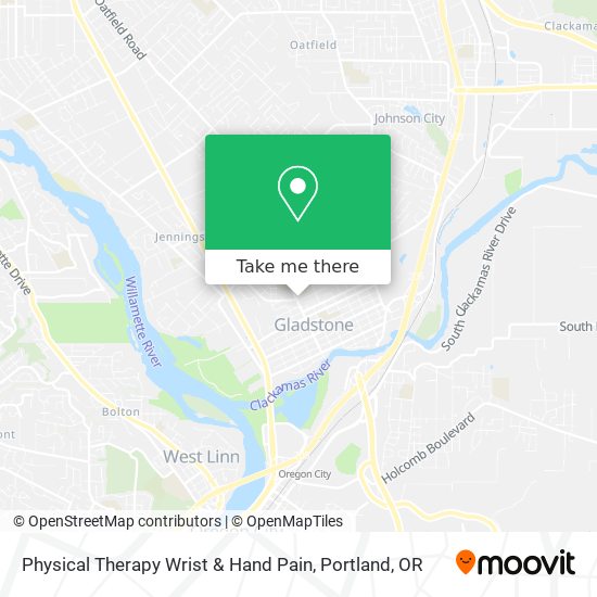 Physical Therapy Wrist & Hand Pain map