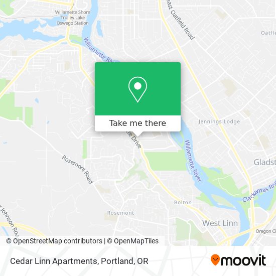 Mapa de Cedar Linn Apartments