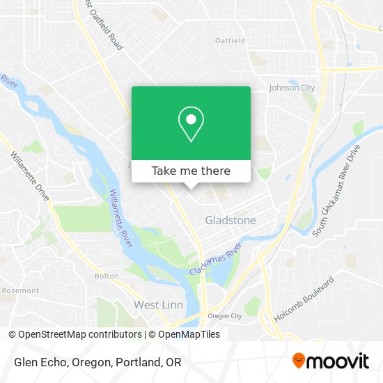 Mapa de Glen Echo, Oregon