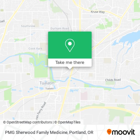 PMG Sherwood Family Medicine map