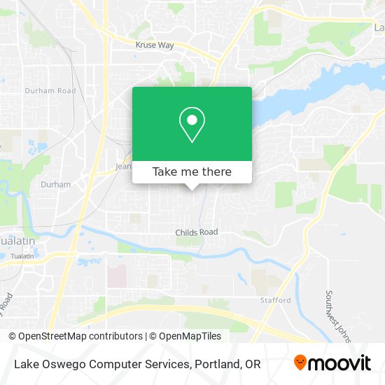 Lake Oswego Computer Services map