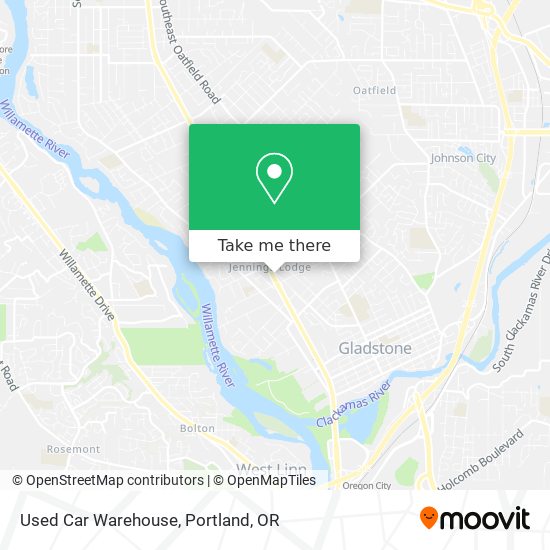 Mapa de Used Car Warehouse