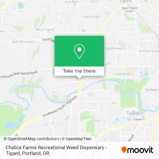 Mapa de Chalice Farms Recreational Weed Dispensary - Tigard