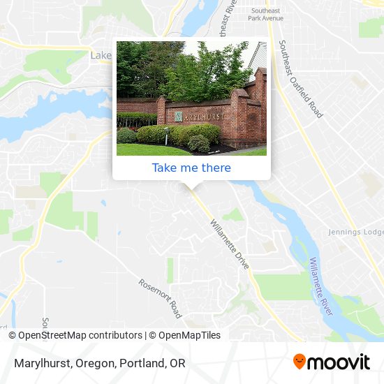 Marylhurst, Oregon map