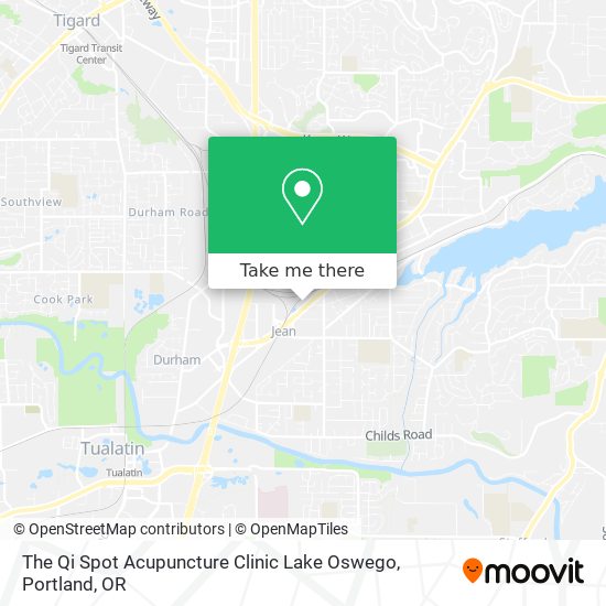 The Qi Spot Acupuncture Clinic Lake Oswego map