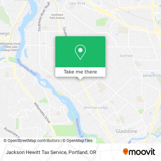 Jackson Hewitt Tax Service map