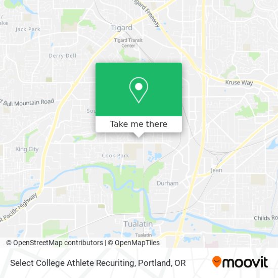 Select College Athlete Recuriting map