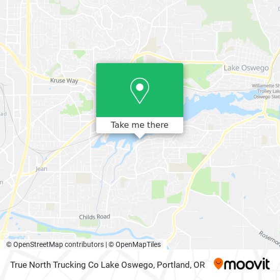 Mapa de True North Trucking Co Lake Oswego