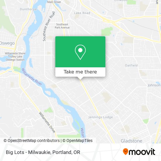 Big Lots - Milwaukie map