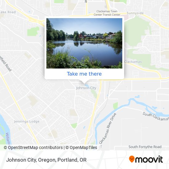 Mapa de Johnson City, Oregon