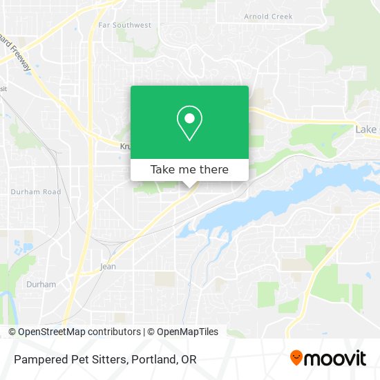 Pampered Pet Sitters map