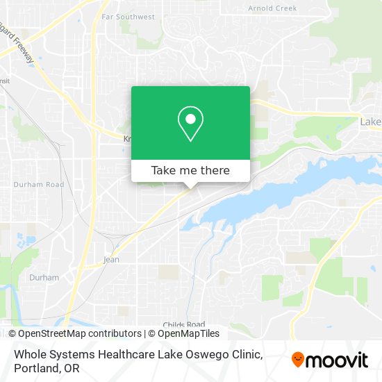 Mapa de Whole Systems Healthcare Lake Oswego Clinic