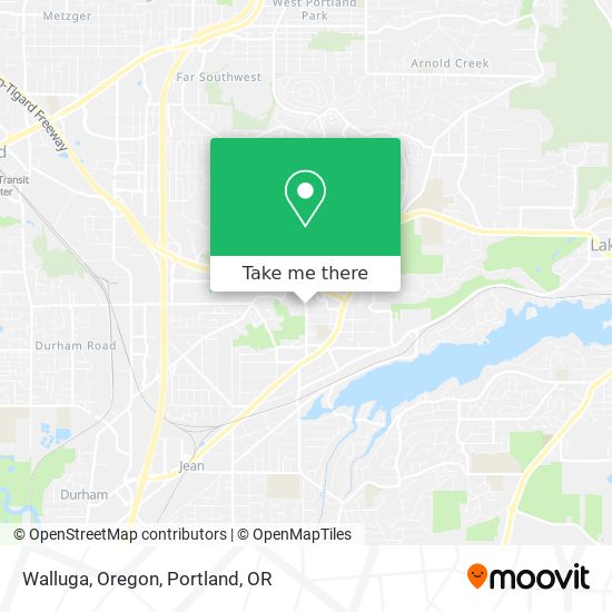 Walluga, Oregon map